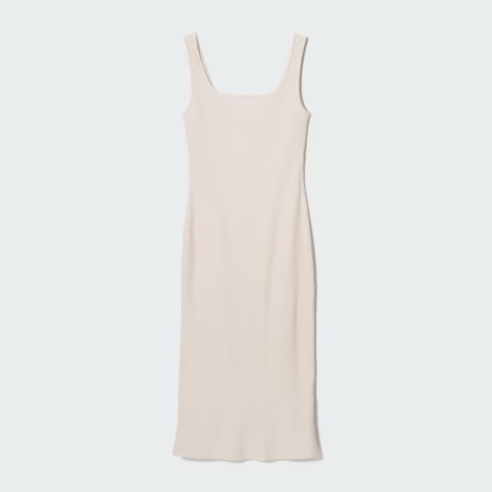 Uniqlo ribbed midi dress